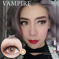 คอนแทคเลนส์ รุ่น Vampire Twilight ยี่ห้อ Pretty doll มีสีเทา/ตาล Gray/Brown มีค่าสายตา