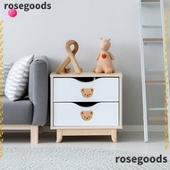 ROSEGOODS1 Drawer Knob, Single Hole Design Bear Shape Cupboard Knob, Creative Wooden with Screw Cabinet Knob Home