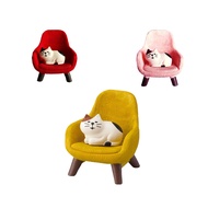 ZAKKA Japanese Style Groceries Cat Sofa Chair INS Girl Heart Creative Miniature Scene Resin Doll Sma
