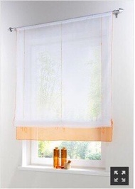 Kitchen Curtain Liftering Ribbon Roman Curtain height adjustable  blinds curtain rod pocket Style for living room window Decor