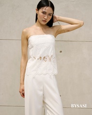 BYSASI Lunara stapless lace top เกาะอกลูกไม้สีขาว (Preorder 7 Day ) SSSS257003