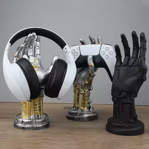 For PS4/PS5/Xboxs Series Gamepad Bracket Cyberpunk Robot Stand for NS Switch Pro Controller Gaming O