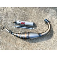 Repsol RXZ undercarriage exhaust - RXZ exhaust - Yamaha RXZ undercarriage exhaust with rust plate