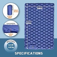 K-MART - 雙人充氣睡墊 戶外露營超輕露營氣地蓆充氣床