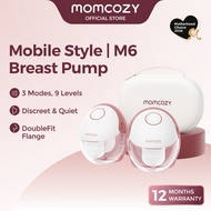 Momcozy M6 Breast Pump Double Fit Flange More Fit & Discreet with 3 Modes & 9 Levels, 24mm