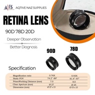 Optical Instrument Lens 78d 90d For Slit Lamp Examination Fundus Aspheric Retinal Lens Ophthalmic Di