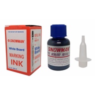 Snowman Refill Ink Isi Tinta Spidol Whiteboard Dapat Dihapus 20 ml - Biru  [1 Pack/12 Pcs]