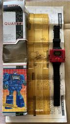 新年快樂 降古上架  懷舊 手錶機器人 台版 QUARTZ 紅色   降古缺件降古 非超合金 年代久遠玩具！