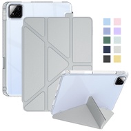 Coque For Xiaomi Pad 7 Pro Case 11.2" Acrylic Clear Back Stand Smart Cover For Xiaomi Mi Pad 7 Pro 2