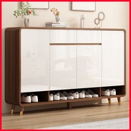 Shoe Cabinet New Walnut Color 140cm With Drawer Shoe Cabinet Home Corridor Solid Wood Storage Shoe B