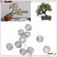 ALMA 10pcs Gardening Fertilization Baskets, Small Plant Stainless Steel Bonsai Baskets, Durable With