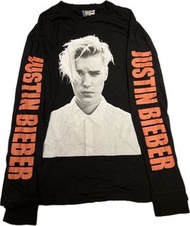 Justin Bieber Purpose Tour x H&amp;M black long sleeve graphic t-shirt