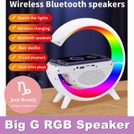 Hot Sale - Big G RGB Speaker  Atmosphere Light RGB Wireless Charger Bluetooth Speaker G-Speaker Smar