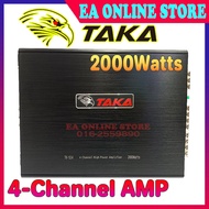 TAKA Car Power Amplifier 2000Watts 4-CH Channel 4ch amp