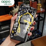 [A52] Oppo A58 Case A78/ - Oppo A58 Glitter Glass Softcase A78/ Oppo A58 Mobile Phone Case A78/ - Op