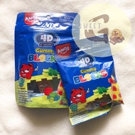AMOS 4D GUMMY BLOCKS 72g 40g 4D GUMMI BLOCKS/ JELLY BLOCKS/ BLOCK-SHAPED SOFT CANDY/