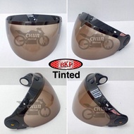 BKP Pilot Cruiser 323 Visor Siang Malam Universal 3 Pins Button Half V Shape Bob Heath (MS88 SGV MHR