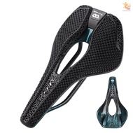 ODXP Carbon Fiber 3D Printed Bicycle Saddle Breathable Bike Saddle Ultralight Road Bike Seat