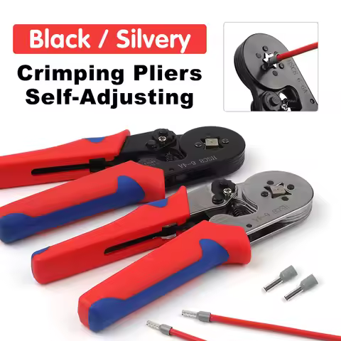 Tubular Terminal Crimping Pliers HSC8 6-4A 6-6A Crimper Tools Wire Connector Ferrule Household Elect