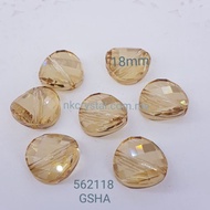 AUSTRIA CRYSTAL Swarovski Crystal Twist  Bead 5621 18mm 1pcs