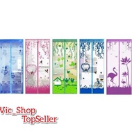 A5qf MAGNET CURTAIN / BAICHUAN MAGNET DOOR CURTAIN / ANTI MOSQUITO NET CURTAIN - PINK VW3S