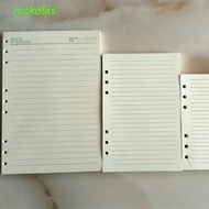 NICKOLAS Paper Refill Students Stationery Vintage Retro Diary Planner A5 A6 B5 80sheets Binder Inside Page