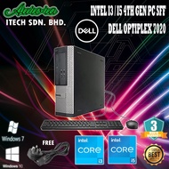 ( OFFER INTEL I3 / I5 4TH GEN ) PC DELL OPTIPLEX 7020 SFF/DESKTOP, INTEL CORE I3 I5 4GEN / 4GB RAM, 