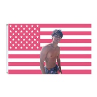 Pink American Flag Background Character Flag Tapestry Music Barton Fg 3x5 Ft
