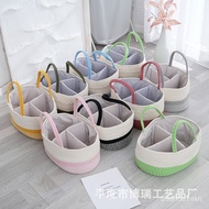 W-6&amp; New Cotton Cord Baby Basket Bottle Baby Diapers Baby Supplies Compartment Storage Storage Basket Color Basket DDSF