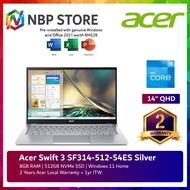 Acer Swift 3 SF314-512-54ES 14'' QHD Laptop Pure Silver