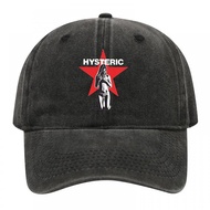 Hysteric Glamour print Graphic Baseball Cap fashion casual Vintage Distressed Denim Washed hat outdo