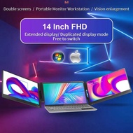 Taffware Portable Monitor Dual Screen Extender 14 Inch IPS FHD 60Hz - X90