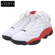 Nike Air Jordan 13 Retro 高筒鞋，男款，白RED， 27cm 碼，貨號 414571-102，美國碼 9 號 [二手]（近全新）