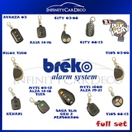 Toyota Avanza Hilux Vios Altis Honda City Perodua Myvi Alza Viva Proton OEM BREKO Plug &amp; Play Car Security Alarm System