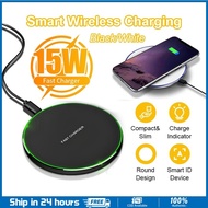 15W Magnetic Wireless Charger Universal Qi Fast Charger Qi Charging Receiver For Android ios