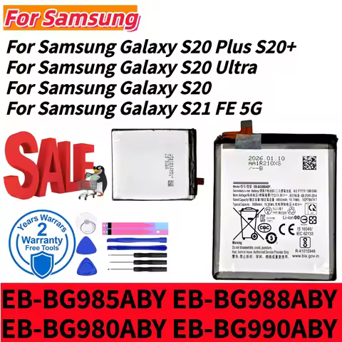 Brand New EB-BG988ABY EB-BG980ABY EB-BG985ABY BG990ABY Battery For Samsung Galaxy S20/S20 Plus S20+/