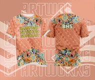 BHW/BNS professional T-shirt with sublimation printing suitable for both men and women