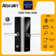 Abrain X2AI Fully Auto Stainless Steel Smart Digital Lock Doorlock Password Fingerprint KeyCard Smar