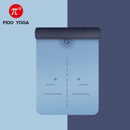 hot sale PIDO YOGA TPE Yoga mat 183*66cm Line Position Wide Non-slip mat  Gym Mat Beginner Pilates m