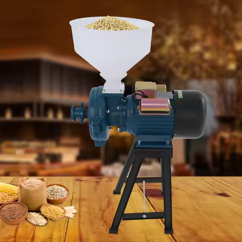 2200W 1400rpm Electric Grain Grinder Mill, 150-Type Galvanized Cast Iron Dry Cereal Corn Wheat Rice