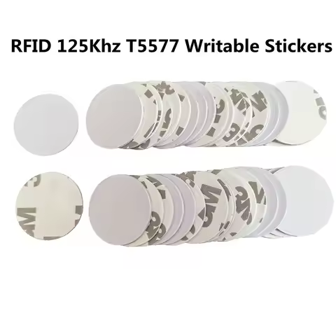 Rfid Smart Chip T5577 Writable Coin Card Sticker ID 125khz 5200 Proximity Copy Access 25mm Replicabl
