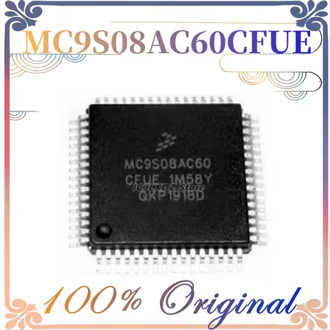 1-10pcs/lot New Original MC9S08AC60 MC9S08AC60CFUE MC9S08AC60 CFUE MC9S08AC60C QFP-64 Chipset In Sto