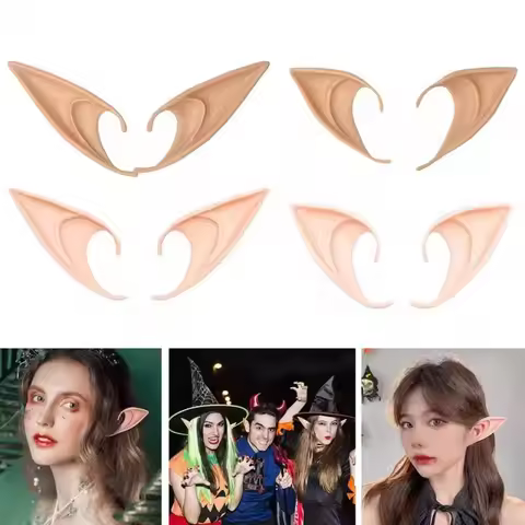 1-3pairs Party Decoration Latex Ears Fairy Cosplay Costume Accessories Angel Elven Elf Ears Photo Pr