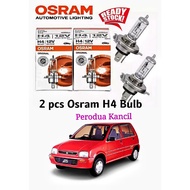 2 Pcs x Mentol Lampu  Osram Halogen Bosch Headlamp Yellowish Bulb H4 12v - Perodua kancil 850 / 660