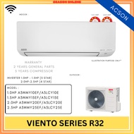 ACSON Inverter VIENTO Series R32 Wall Mounted A3WMY10EF | A3WMY15EF | A3WMY20EF | A3WMY25EF 1.0HP - 