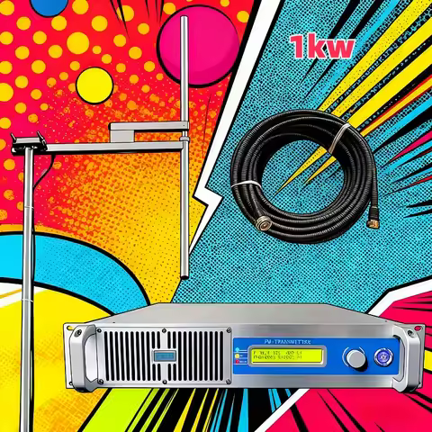 2U-1000w Fm Transmitter High Power For Large area of the Shopping Mall