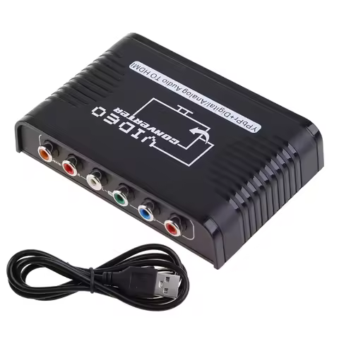 HDMI-compatible to Component Converter, HDMI-compatible to YPbPr Adapter + R / L Audio Extractor, HD