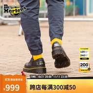 马丁（DR.MARTENS）1461 Bex DS男女秋季双车线光面皮黑色小厚底单鞋 黑色 36