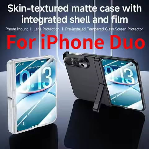 Hot sale Ins new stand protective case For iPhone Duo Super 18 folding shockproof hard back cover wi