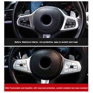 Car Steering Wheel Button Cover Trim Sticker For BMW 3 4 5 Series M Sport 6GT Z4 X3 X5 X6 X7 G30 F90